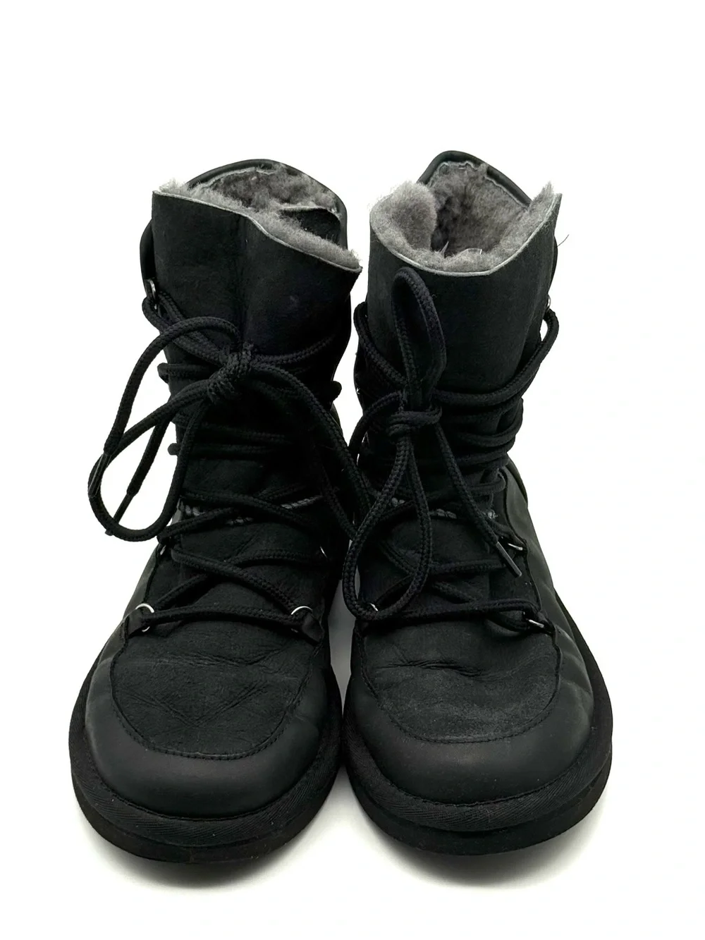 Ugg Black Lodge Lace Up Boot 7 Style 1013941
